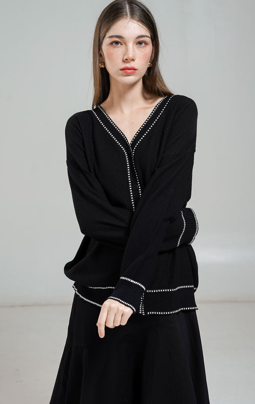 Jordana Cardigan Black