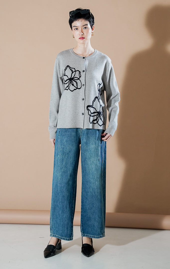 Peppie Cardigan Grey