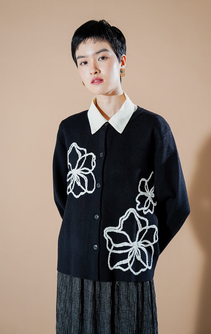 Peppie Cardigan Black