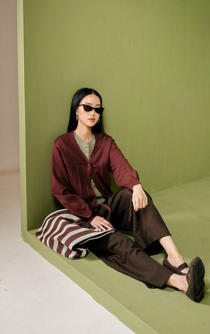 Daliya Cardigan Dark Brown