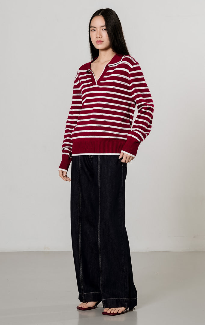 Laurel Sweater Red