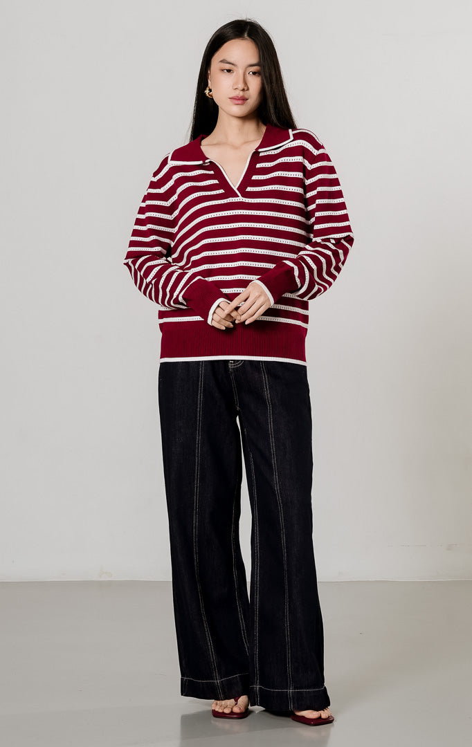 Laurel Sweater Red