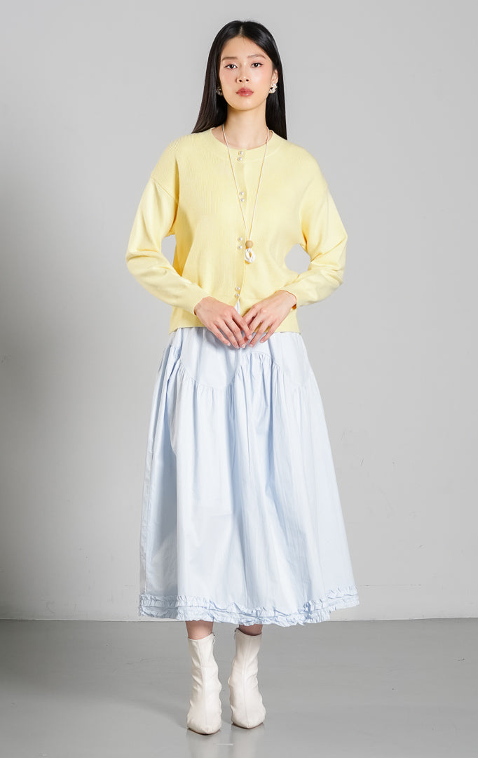 Rivere Cardigan Butter Yellow