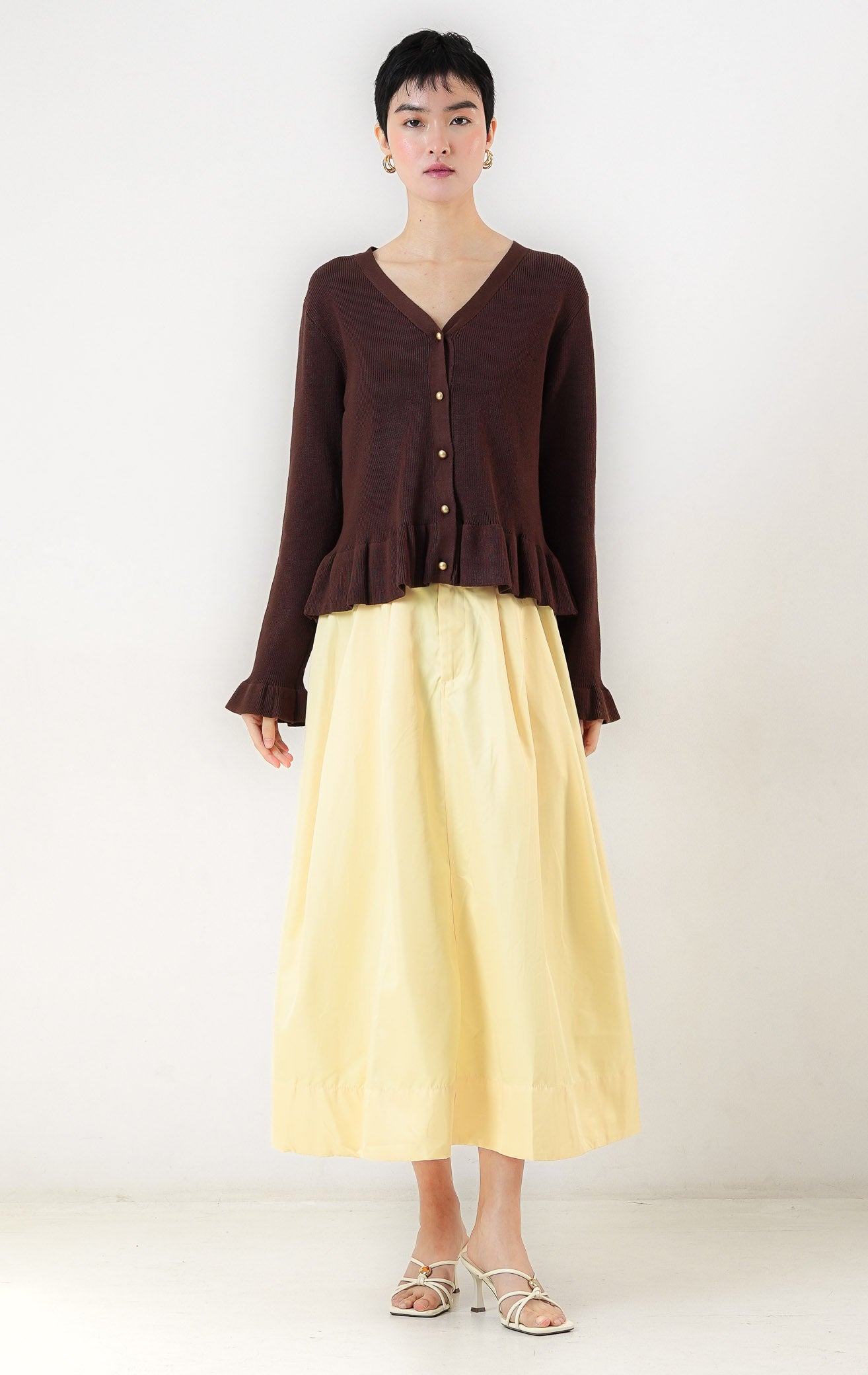 Eugenia Cardigan Dark Brown