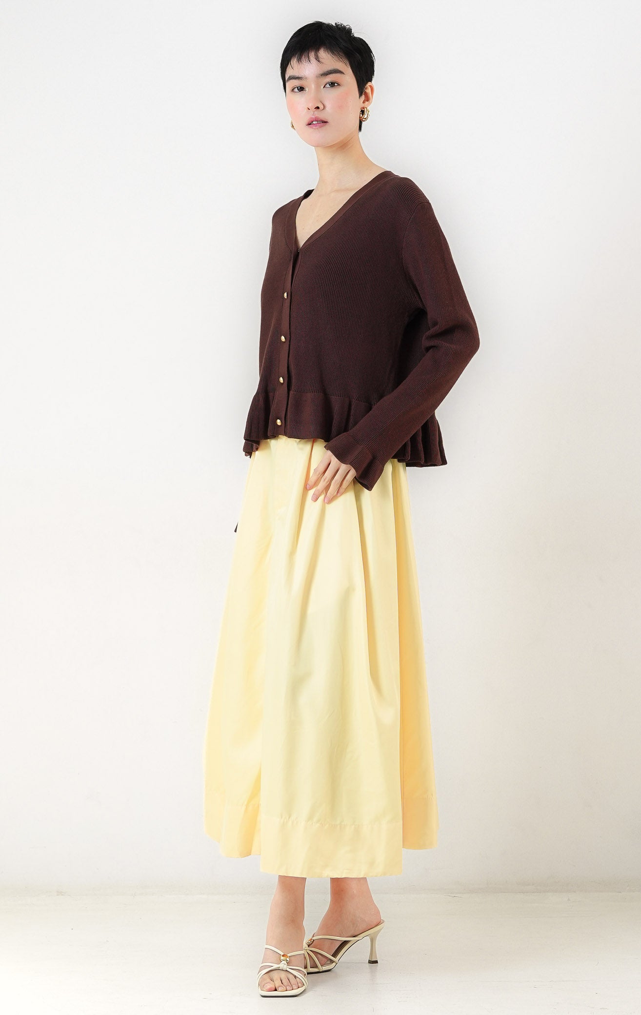 Eugenia Cardigan Dark Brown