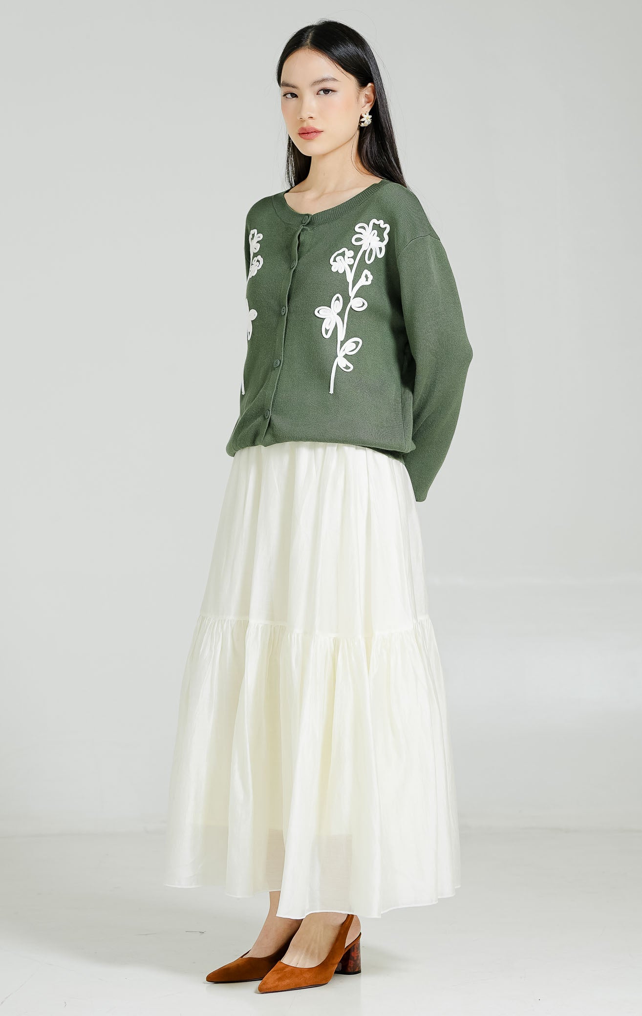 Cecilia Cardigan Dark Green