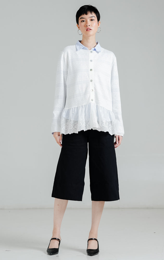 Carolene Cardigan White