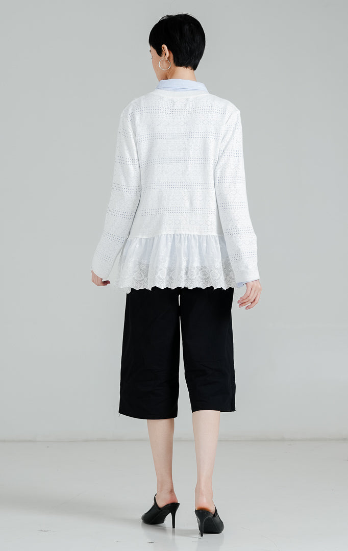Carolene Cardigan White