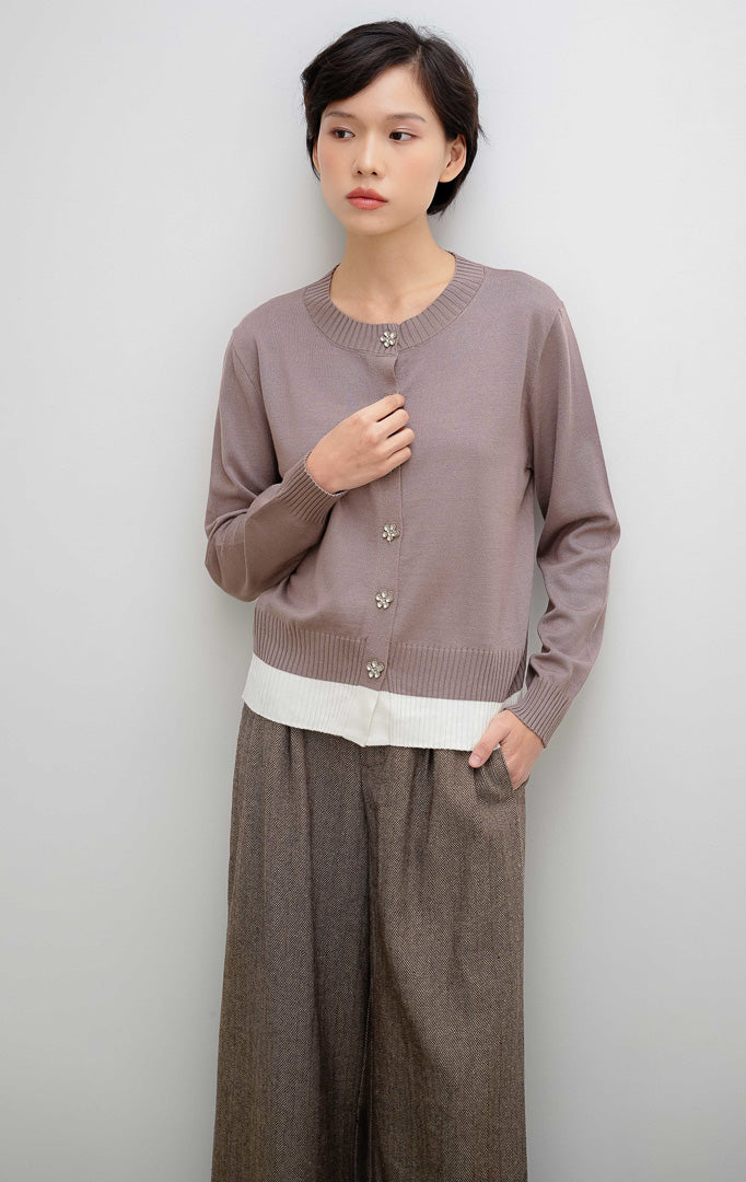 Revie Cardigan Brown