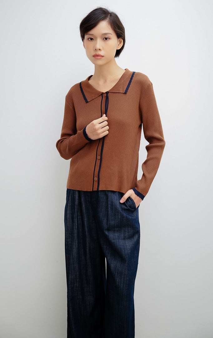 Windrow Cardigan Brown