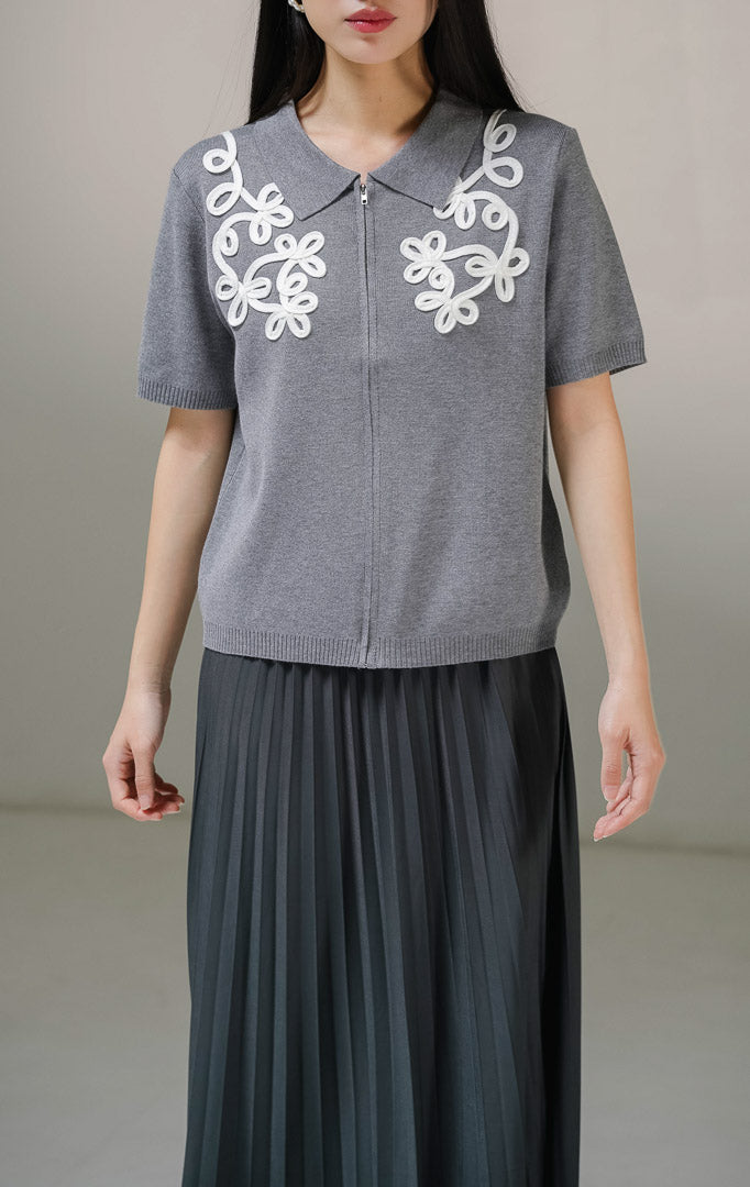 Gwynette Top Grey