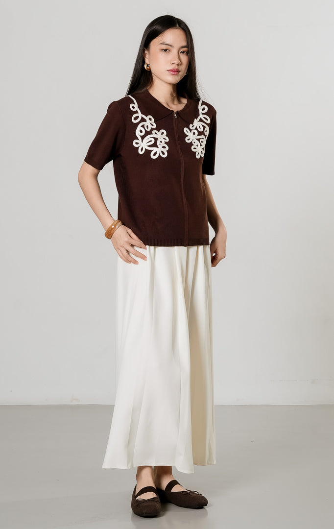 Gwynette Top Dark Brown