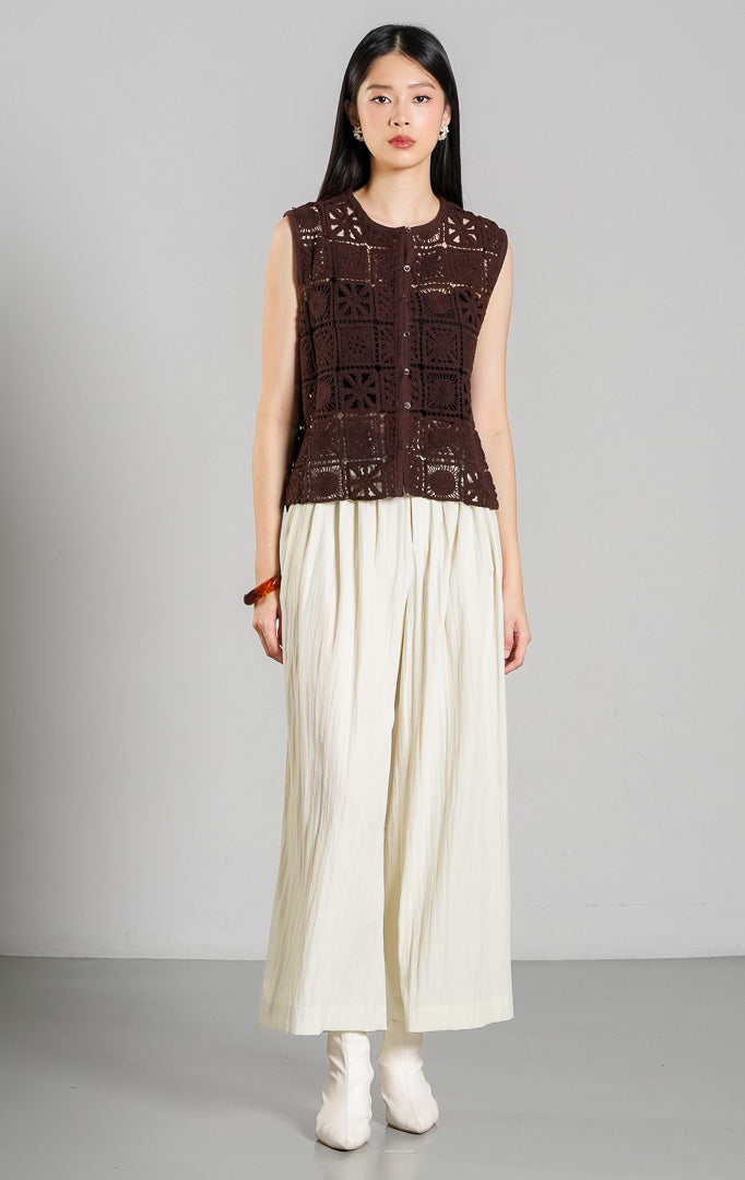 Lionella Vest Dark Brown