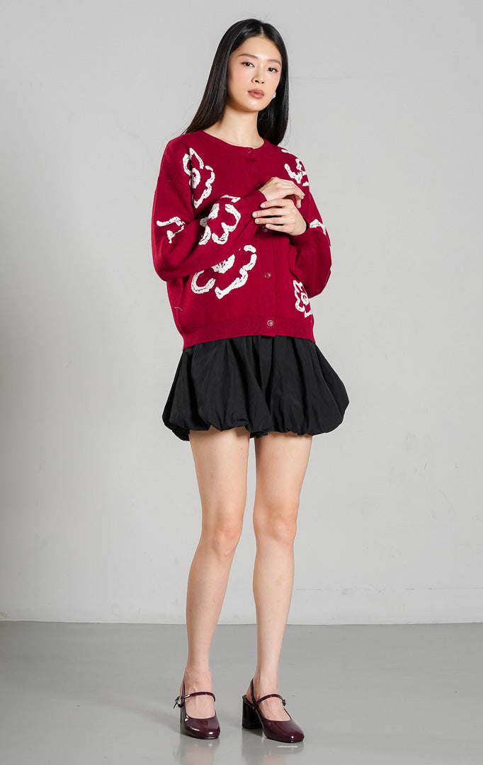 Emmelie Cardigan Maroon