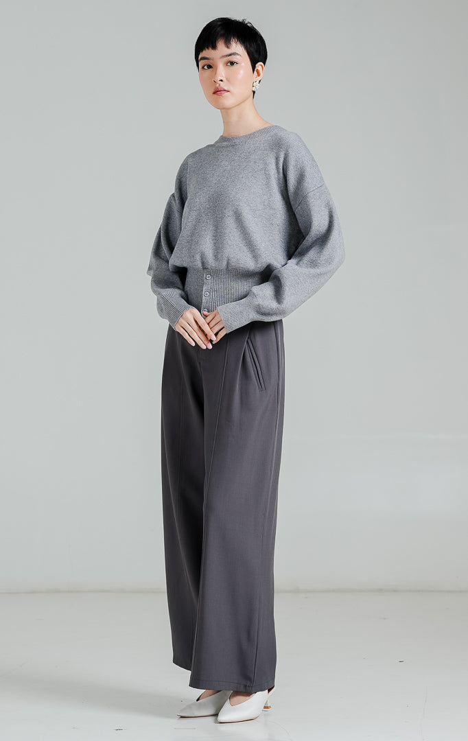 Cerise Sweater Grey