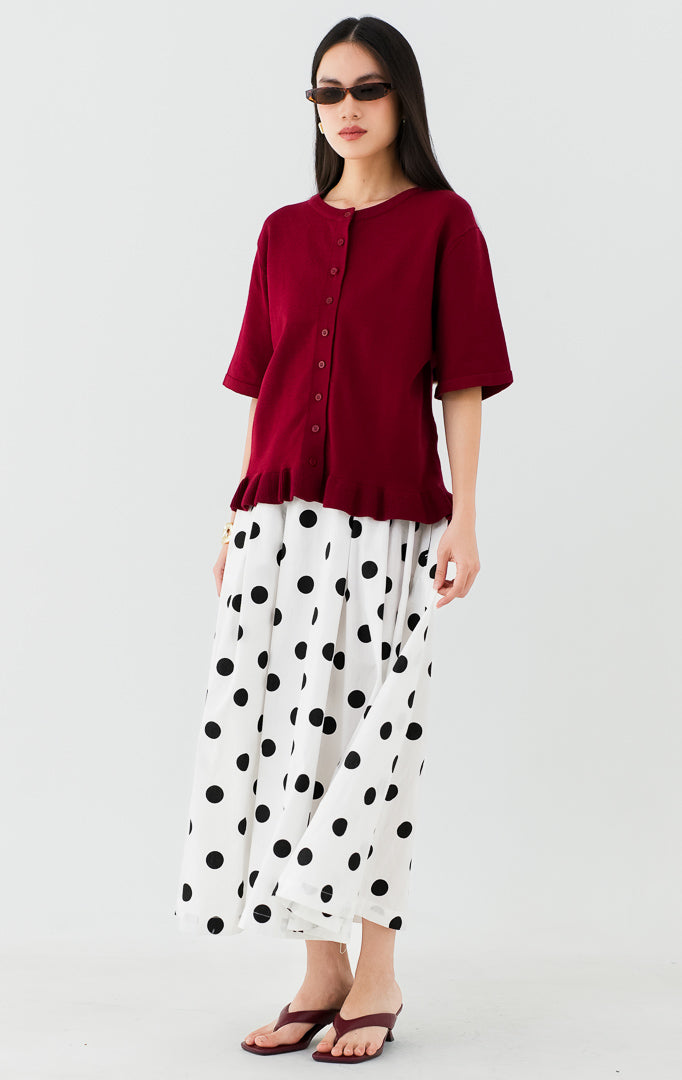 Brinley Top Maroon