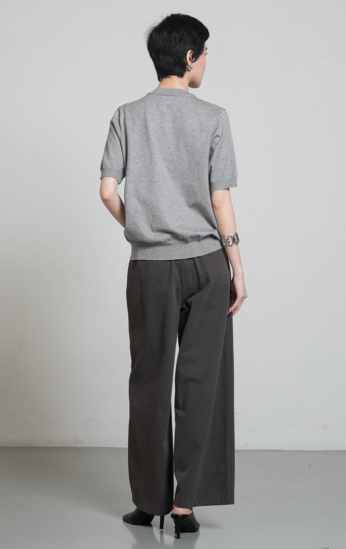 Alveria Top Light Grey