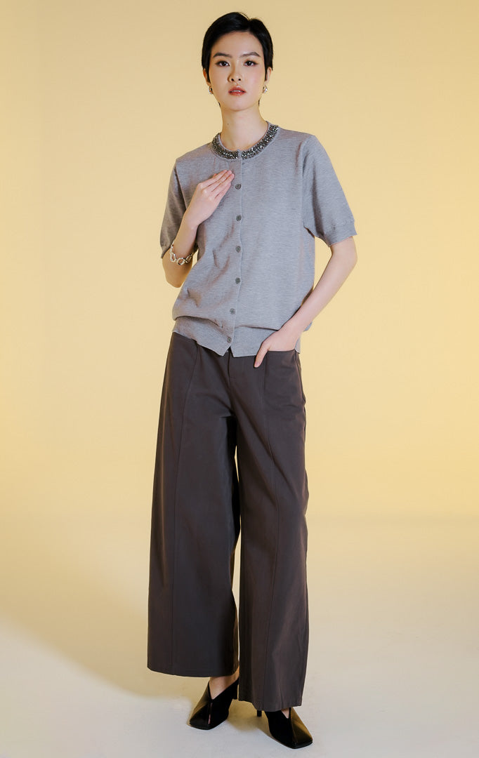Alveria Top Light Grey