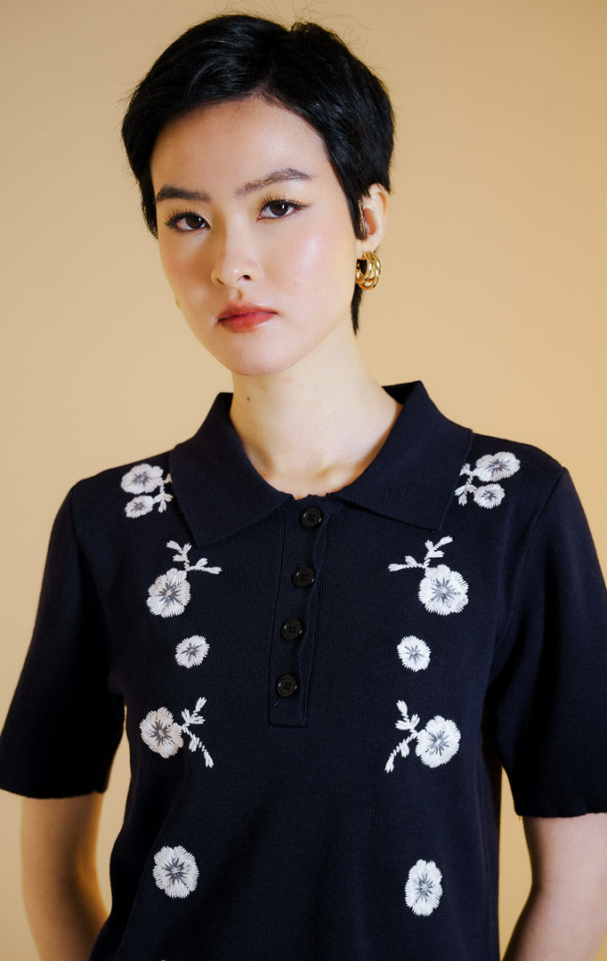 Elenora Top Navy