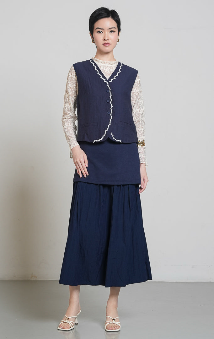Delilah Vest Navy