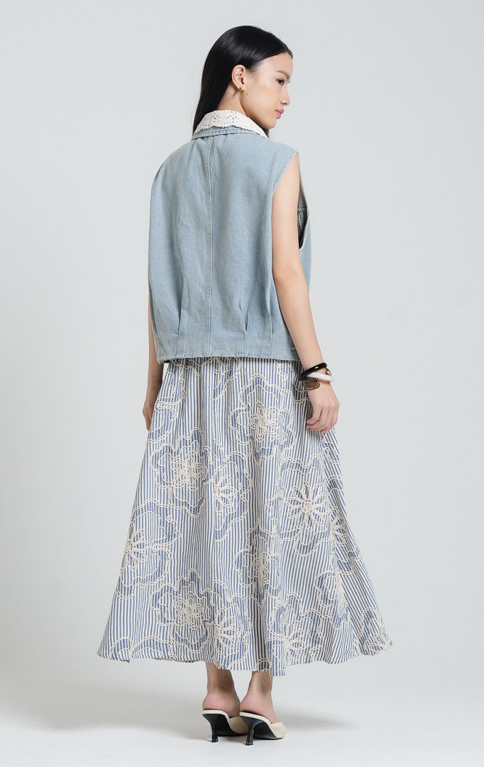 Trixie Vest Light Denim