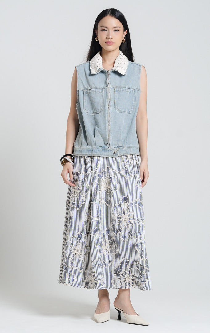 Trixie Vest Light Denim