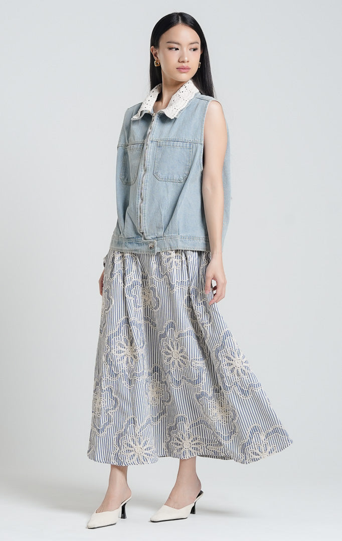 Trixie Vest Light Denim