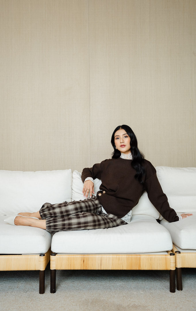 SF Ottilie Sweater Dark Brown