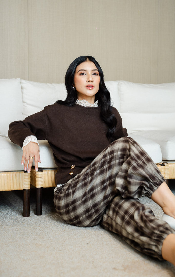 SF Ottilie Sweater Dark Brown