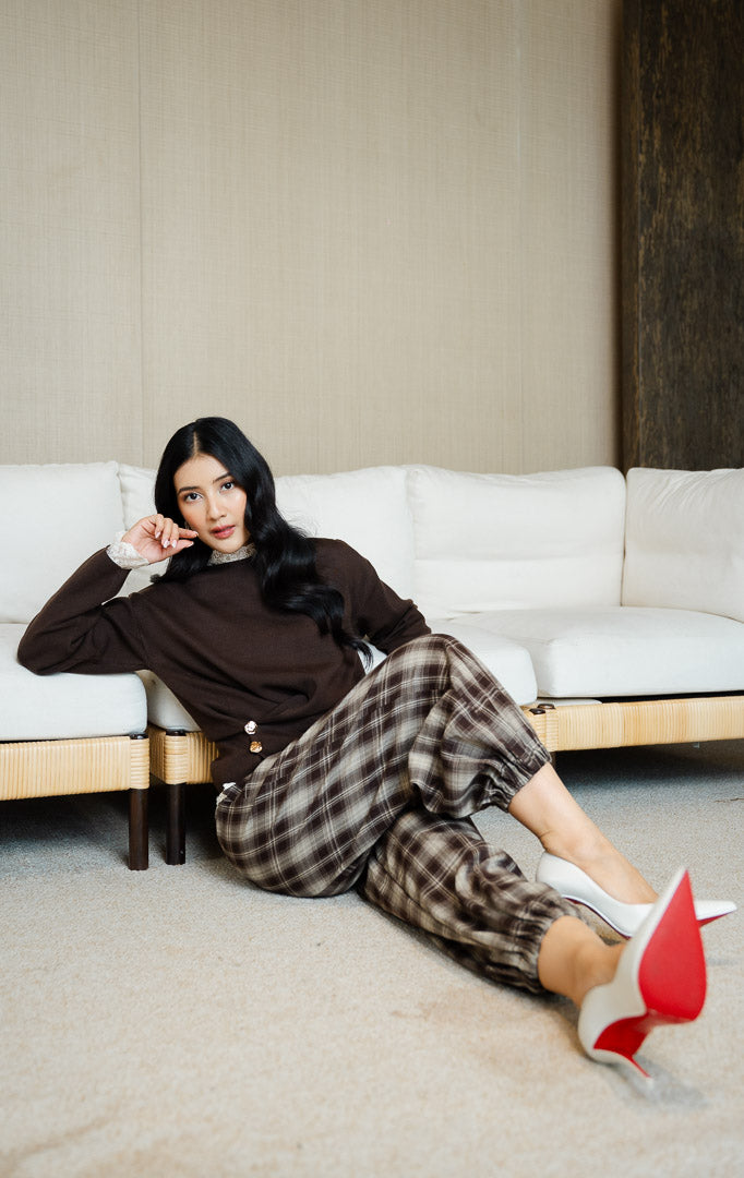 SF Ottilie Sweater Dark Brown
