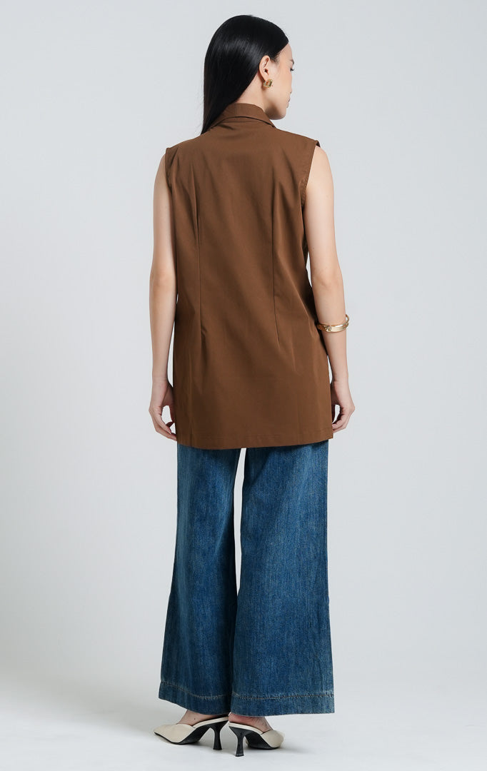 Edeniu Vest Dark Brown