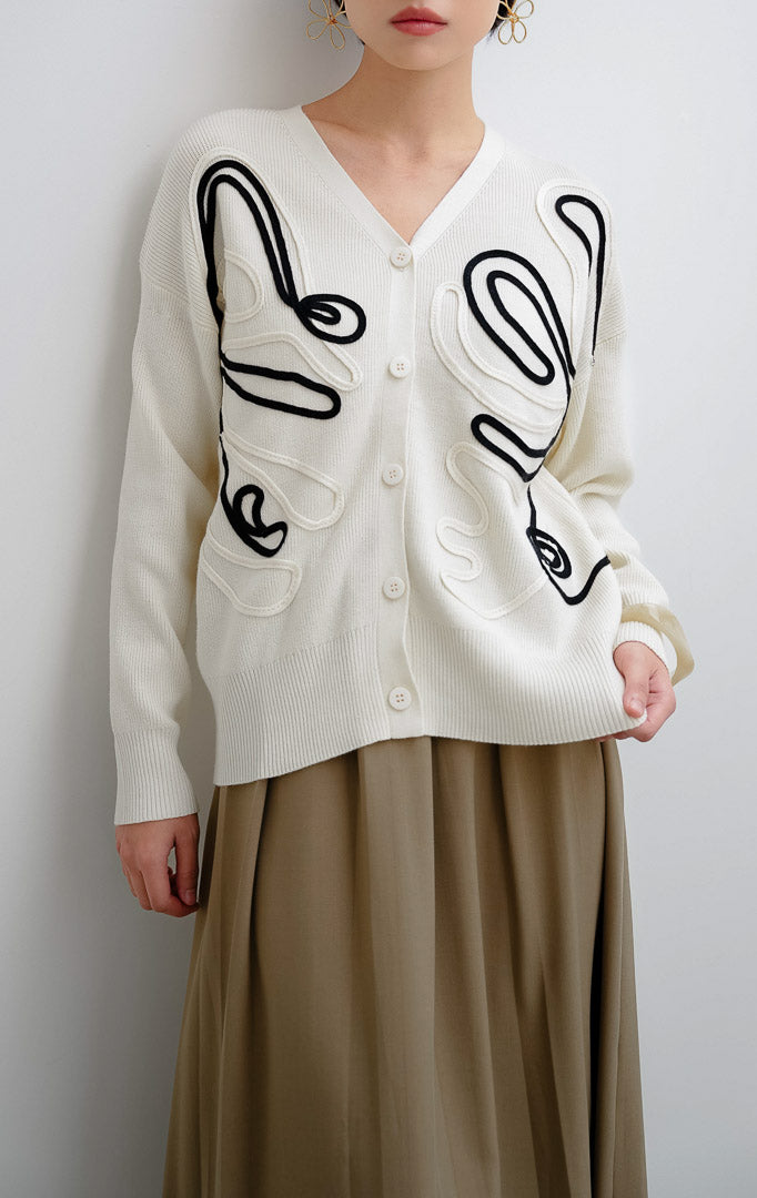 Thea Cardigan Ivory