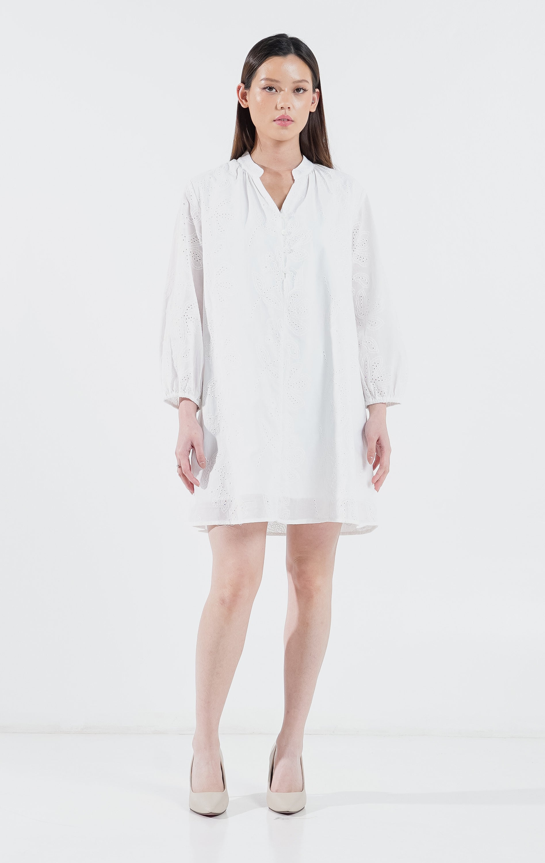 Deener Dress White