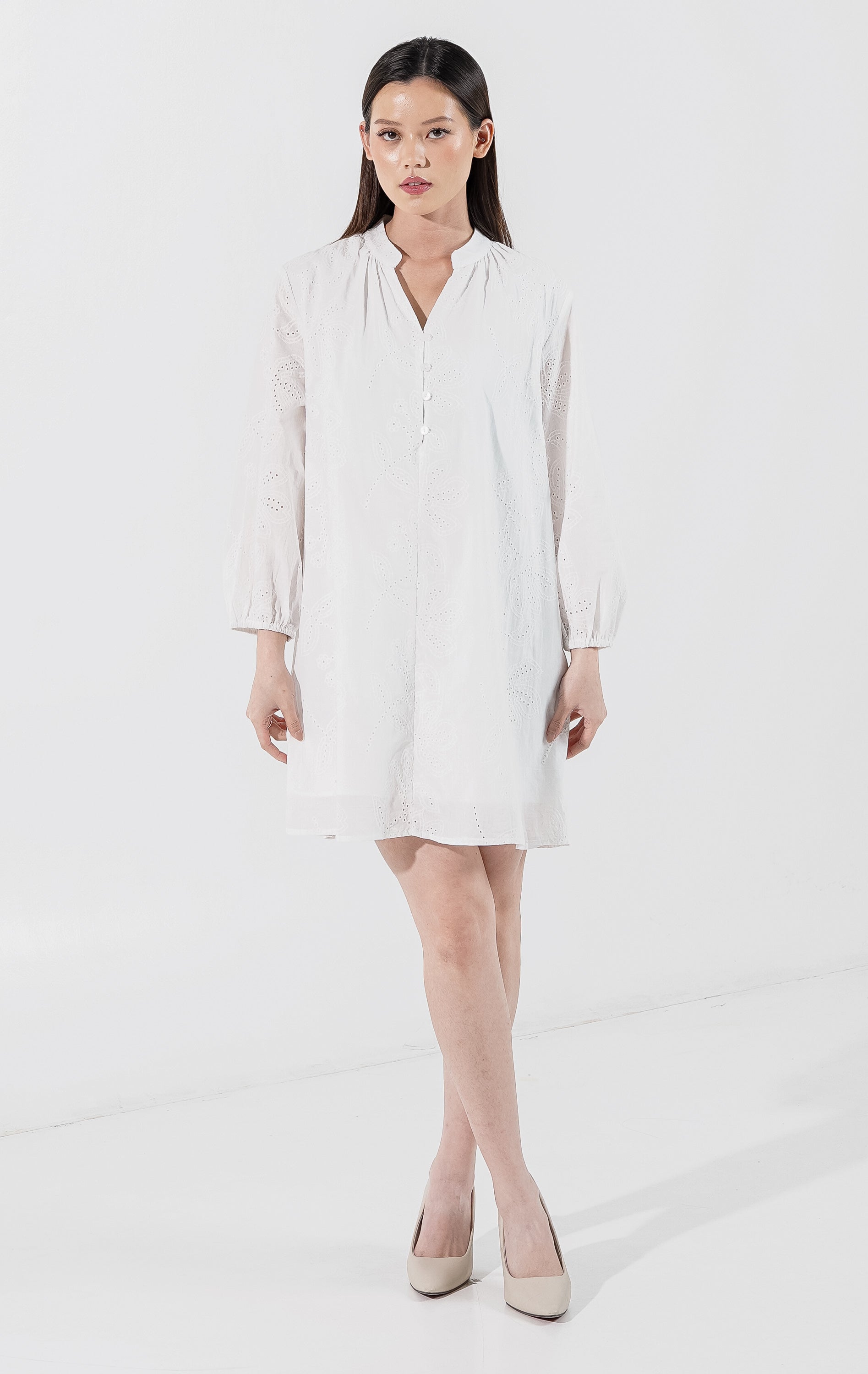 Deener Dress White