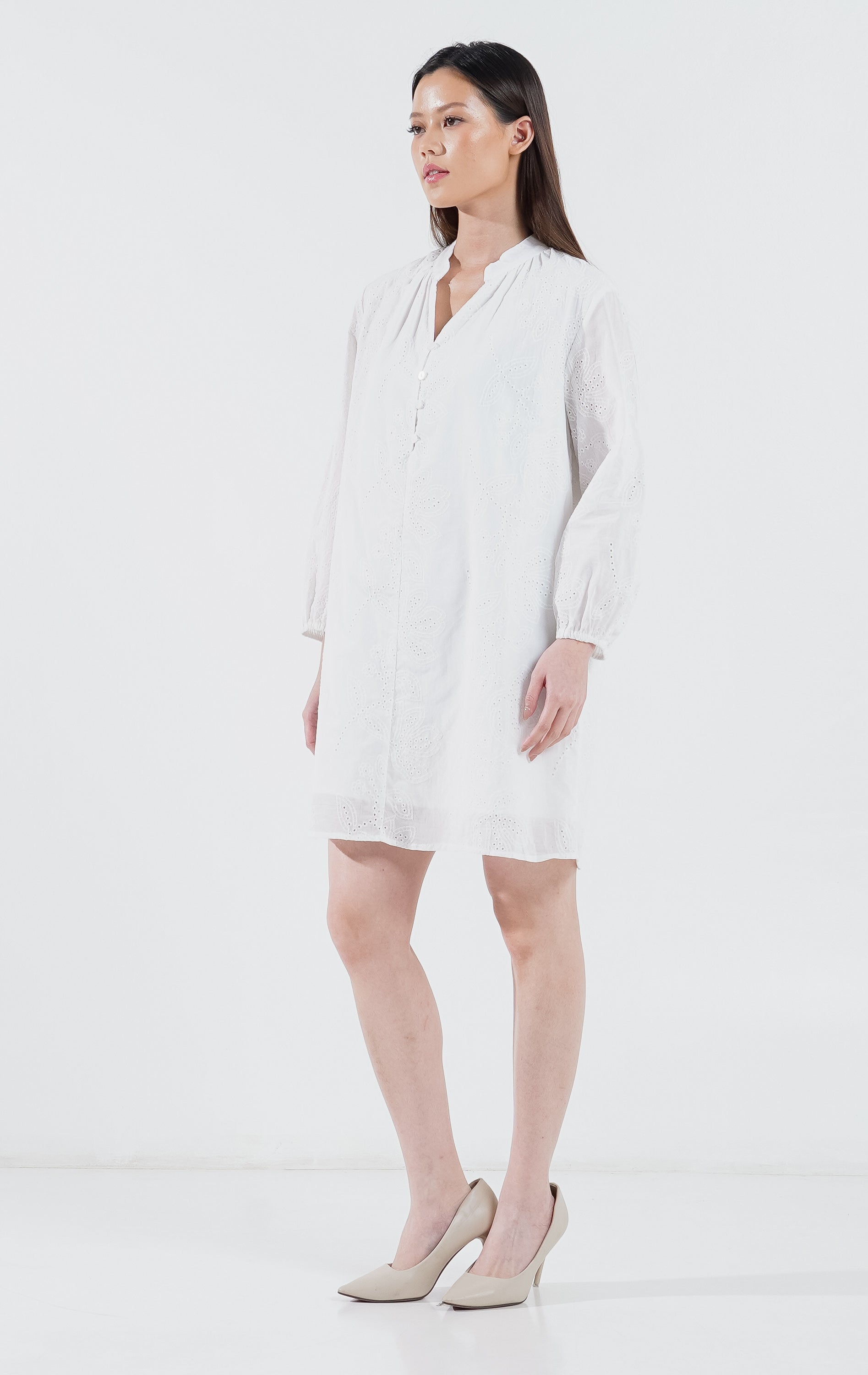 Deener Dress White