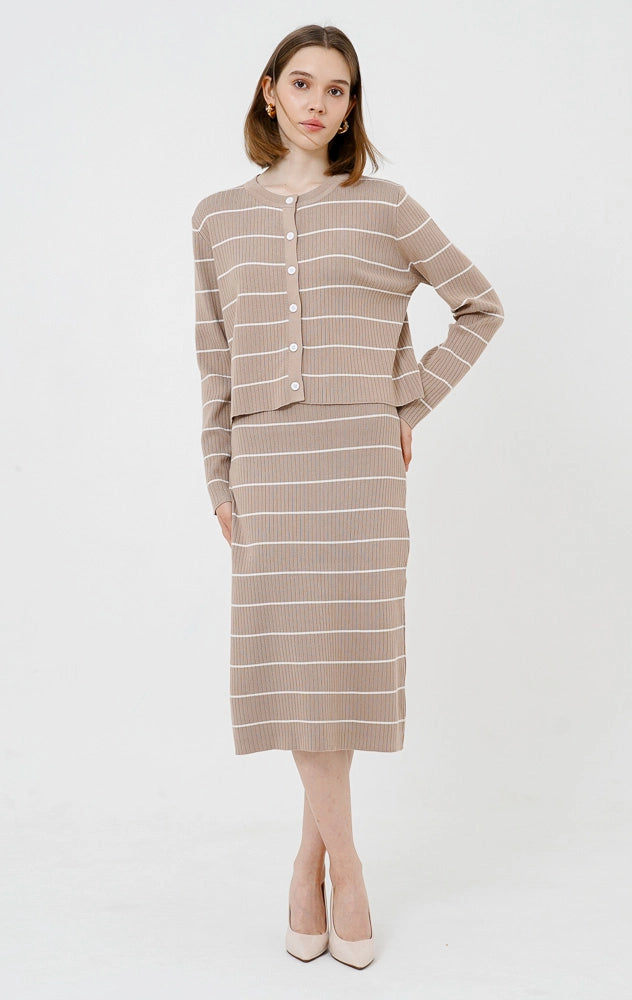Jennet Set Dress Brown