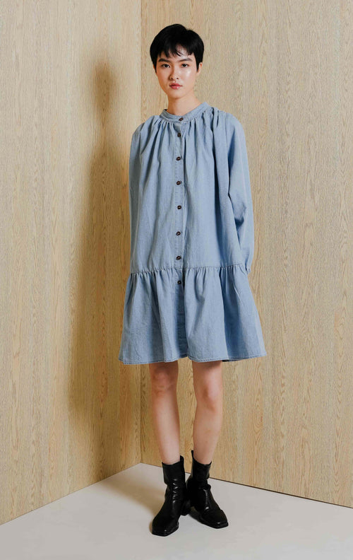 Elisa Dress Light Denim