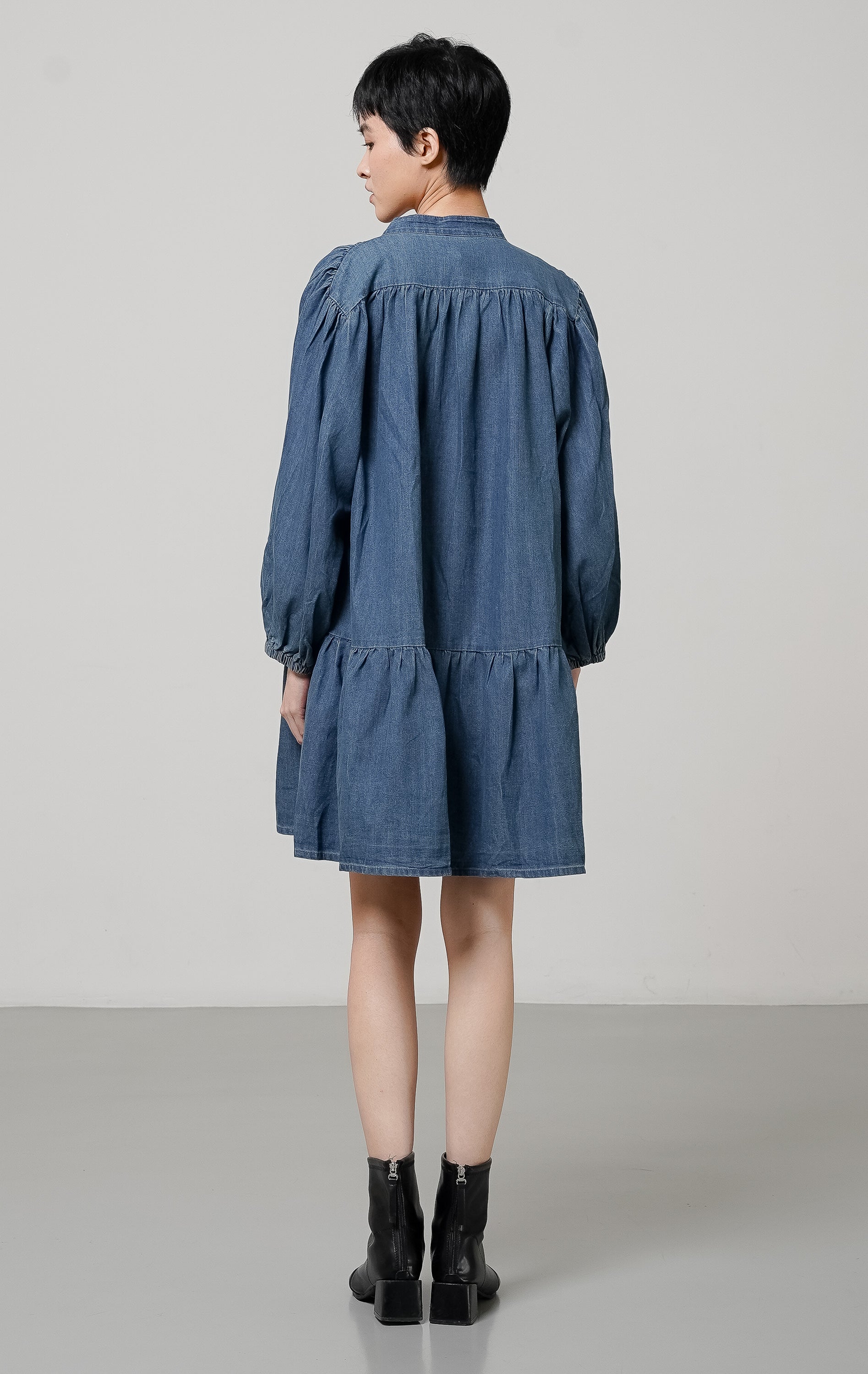 Elisa Dress Dark Denim