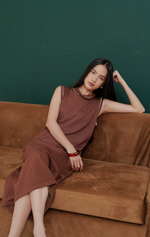 Lena Dress Brown