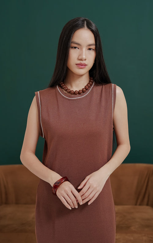 Lena Dress Brown