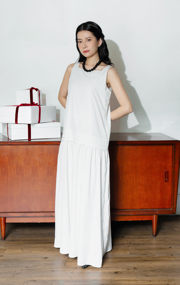 Beverly Dress White