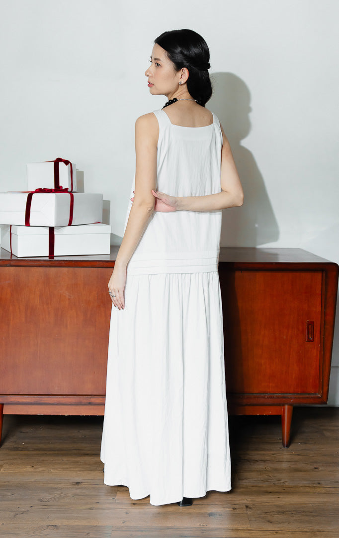Beverly Dress White