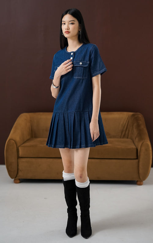 Moira Dress Denim