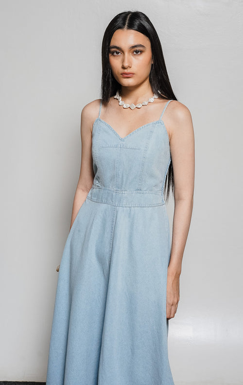Cassandra Dress Light Denim