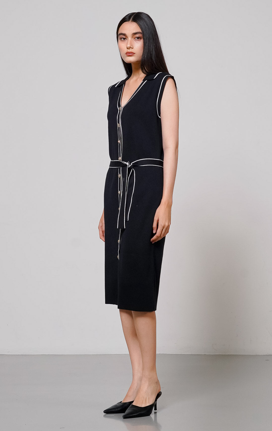 Janice Knit Dress Black
