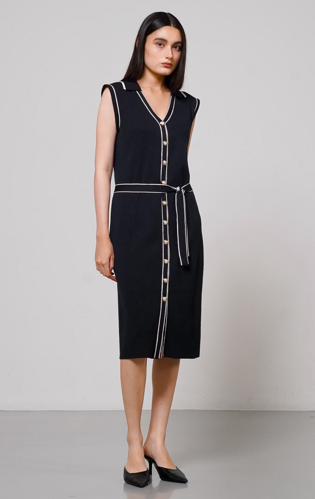 Janice Knit Dress Black