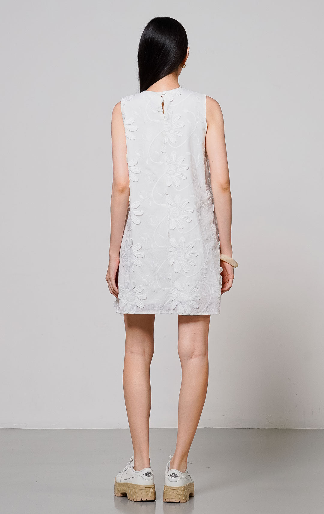 Elika Dress White