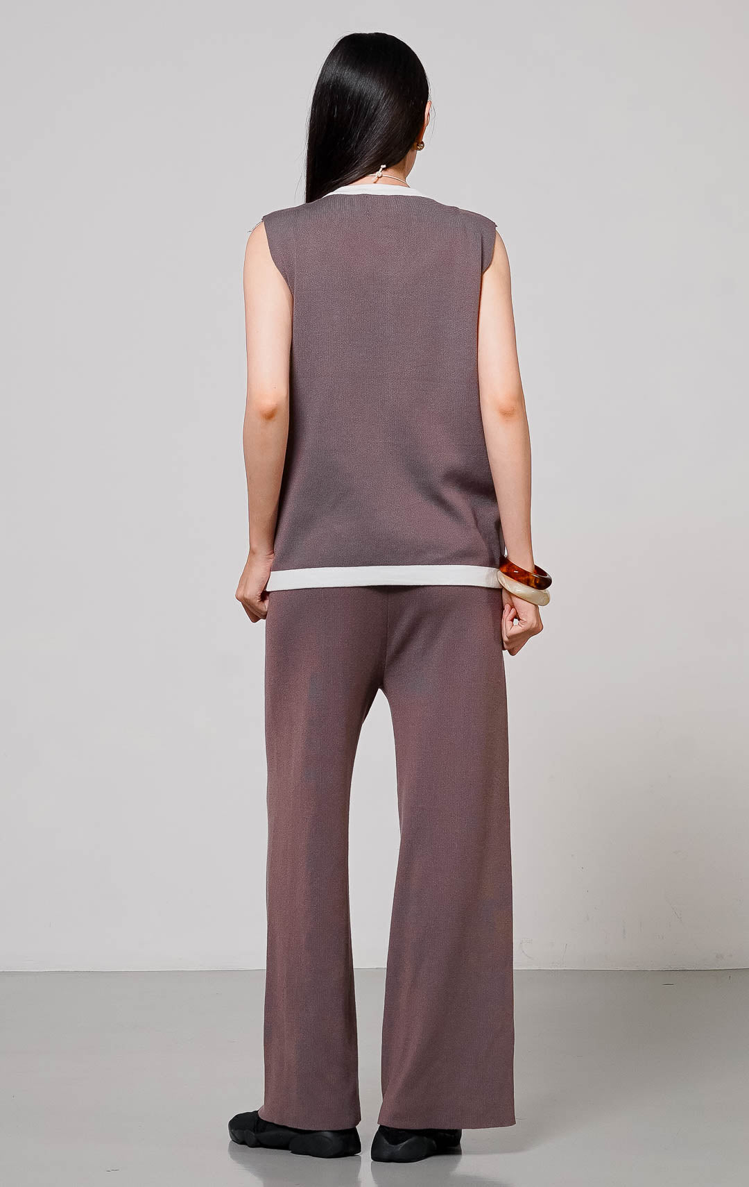 Elena Knit Set Brown