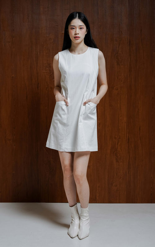 Silvia Dress White