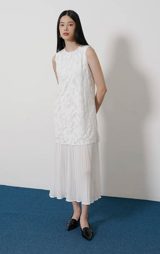 Vienna Dress White